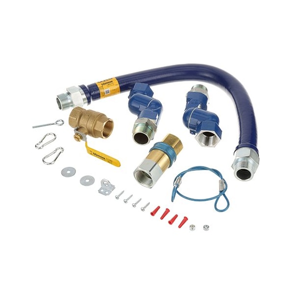 Safety System Kit, 36in , Blue Hose, 1/4in Dia
